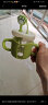COOKSS儿童牛奶杯带刻度防摔吸管喝奶杯子1-3岁宝宝学饮杯玻璃水杯绿色 晒单实拍图