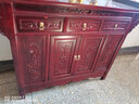 供桌家用供神桌一体香案供台全实木佛柜老榆木佛台财神爷供神用 三屉带拉板130*50*90 红色 实拍图