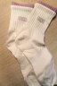 南极人5双装袜子女士春夏季中筒袜棉袜长袜长筒袜白色运动袜刺绣夏天 晒单实拍图
