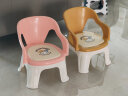 好娃娃（howawa）宝宝卡通凳子叫叫椅发声椅儿童板凳小靠背椅子幼儿学座椅塑料椅子 叫叫椅玛斯塔黄 实拍图