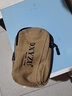 徒越 新款帆布腰包多功能男士手机钥匙小挂包韩版 迷你穿皮带运动休闲 加长款腰包咖啡色（带挂钩） 实拍图