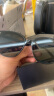 CAPONI尼龙偏光GM墨镜男女太阳眼镜防紫外线开车大脸眼睛明星配近视度数 D款-0度-黑灰片 实拍图