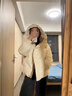亿梵莎（YIFANSHA）棉服外套秋冬款女2026新款韩版小个子学生宽松面包服羽棉袄绒服女 米白色 均码（可备注码数） 实拍图