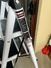 瑞捷纳 德国进口品质家用梯子折叠多功能伸缩加厚室内人字梯步梯 加厚升级安全卡扣-白色五步梯 实拍图