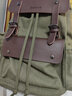 CalaceKonla双肩包男旅行背包帆布复古大学生书包大容量电脑包商务休闲潮CK09 军绿色 实拍图