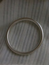 老银匠s999足银手镯送女友素圈女款古法情人节礼物闭口时尚百搭粗银镯子 999足银约20g/内径65mm 含证书 实拍图