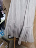 两三事丝绒半身裙春季女黑色百褶裙裙子复古半裙长裙 开心自转体 奶杏色 厚款 M 实拍图