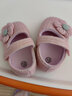 小猪球球 婴儿秋冬步前鞋女童鞋软底防滑女公主布鞋宝宝学步鞋3-6-12个月 粉红色 12 (适合6-12个月) 实拍图