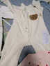 缤丽猫 新生儿连体衣纯棉无骨哈衣春秋装初生宝宝衣服婴儿偏襟系带四季 偏襟连体衣-净面小熊【偏大】 66cm 建议3-6个月 实拍图