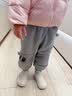 欢喜小熊宝宝棉裤儿童冬季夹棉束脚长裤女童裤子休闲童装男童新款冬装 实拍图