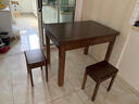 爱景家【顺丰速发】 全实木餐桌餐厅中式轻奢大小户型纯实木饭桌椅组合 胡桃色 单餐桌(100x70)全实木 不带椅子 实拍图