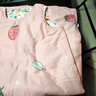 鲁米可宝宝睡袋纯棉秋冬季厚款中大儿童防踢被神器婴儿背心分腿睡衣四季 粉色草莓（前夹棉后无棉） 衣长1米 建议身高100-120cm 实拍图