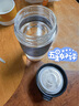 私家良品（cica） 玻璃水杯男女泡茶杯茶水分离办公室咖啡杯便携高颜值水杯子夏季 象牙黑-（直饮款+带茶隔） 460ml 实拍图