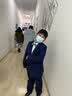 罗蒙儿童西装套装帅气男童花童主持人礼服男孩钢琴演出服 藏青色 170 实拍图