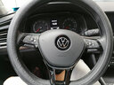酷斯特大众方向盘套速腾帕萨特途岳探岳途观朗逸PLUS宝来牛皮方向盘把套 黑色【D型】 实拍图