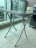 自力（ZILI）折叠钢化玻璃白色餐桌椅家用圆桌简易小型阳台茶几折叠户外小桌子 白色60水纹玻璃折叠方桌 晒单实拍图