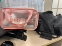 沐家（MUJIA）洗漱包便携大容量双层干湿分离透明手提包防水旅行随身收纳袋 少女粉中号 25*15*17cm 双层大容量干湿分离便携洗漱包 实拍图