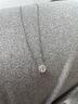 钻石世家【生日礼物】一诺一生·菩提花18K金钻石吊坠项链克拉效果 送女友 主石8分共计16分 单吊坠 实拍图