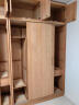 良工（lg）衣柜卧室实木衣柜全实木推拉门简易衣橱小户型两门滑门橡木柜子 1.4米长衣柜（含抽屉） 实拍图