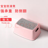 艺美天和（YIMEITIANHE）踩脚凳防滑洗手洗脸垫脚凳宝宝浴室马桶脚踏板凳哺乳钢琴矮凳 太空凳-粉灰 实拍图