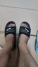回力拖鞋男浴室凉拖男女情侣款一字拖舒适厚底耐磨室外防滑凉拖鞋 3225-25黑色. 40 实拍图