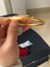 中国黄金（CHINA GOLD）黄金手镯古法足金金镯子女素圈婚嫁送妈妈女友生日情人节礼物 约10.20g圈口56（推荐） 实拍图