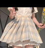 凡小如jk制服套装女夏季百褶裙日系甜美学院风a字高腰半身裙小个子全套 柠檬海盐格裙+刺绣白短衬衫+领结 S 【建议80-95斤】 实拍图