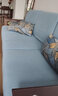 帕布（pabu）加厚四季全包通用沙发套罩弹力防滑坐垫套北欧现代全盖巾沙发笠 织纹湖蓝 大单S+:长65-95宽65-95厚5-20cm 实拍图