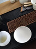 尚言坊 乌金石茶盘简易功夫茶具托盘不锈钢带排水石头干泡小茶台茶托盘 6文窗(蓄排两用)42*25cm【1200ml】 实拍图