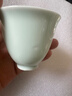 左茗右器 青瓷盖碗茶杯 景德镇陶瓷三才杯 泡茶碗 功夫茶具家用泡茶器 富贵粉青玉兰杯6只 实拍图