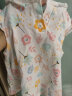 宝朋（BAWOO & PENG）女宝宝连衣裙夏季纯棉薄款洋气公主裙婴儿可爱碎花裙子2件装 白满印 66cm 实拍图