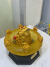 礼之源 招财聚宝盆金蟾工艺品摆件 店铺开业礼品 办公室家居客厅装饰品 大号金蟾聚宝盆 长34宽34高24CM 实拍图