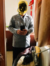 芬腾睡衣男士春秋款纯棉长袖开衫翻领全棉休闲空调房家居服套装 深灰 3XL 实拍图