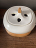 沉醉香铺 酉圆工坊电子熏香炉家用室内定时调温电香炉沉香檀香插电香薰陶瓷 【方圆】亚光白（定时调温款） 实拍图