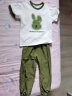 星尚影（XINGSHANGYING）女童套装夏季中大童运动短袖两件套夏款青少年小女孩休闲洋气衣服 兔子短袖套装-牛油果绿 120 建议105-115cm 晒单实拍图