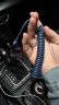 品胜（PISEN）苹果弹簧数据线车载连接carplay适用iPhone13/12promax手机11充电14mini投屏导航XR大众xs车机互联 USB接口【苹果5-14】弹簧数据线-蓝色 1.2m 实拍图