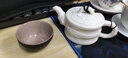 金镶玉白瓷茶壶 中国白羊脂玉瓷素烧西施壶石瓢壶功夫茶具喝茶泡茶壶 羊脂玉瓷素烧竹节壶150ml 实拍图