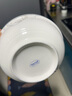 云鸿陶瓷 家用大号陶瓷器吃饭碗汤碗学生用食堂碗简约个性 金枝玉叶 7英寸面碗6个 实拍图