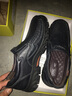 骆驼动感男鞋秋季新款鞋子低帮休闲鞋男士皮鞋真皮户外鞋男套脚一脚蹬鞋 黑色 41 实拍图