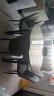 晨巢 岩板餐桌 实木餐桌椅组合现代简约可伸缩折叠吃饭桌子餐厅家具 黑灰框架亮光意大利灰-101皮椅款 1.35米一桌六椅 实拍图