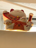 吉善缘电动摇手陶瓷招财猫店铺公司开业礼品办公室桌面摆件乔迁新居礼物 11寸发大财（元宝） 实拍图