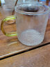 美斯尼 小茶杯玻璃茶具主人杯功夫品茗杯茶碗小泡茶锤纹玻璃水杯子咖啡马克杯带把手耐热 单只装 实拍图