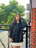 查尔斯桃心【王楚然同款】开衫连帽卫衣男女纯色简约上衣休闲外套 黑色 S 实拍图