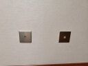 壁虎（BIHU）壁虎86型LED随意点单控双控墙壁开关家用不锈钢墙壁开关插座套餐 16A空调插 实拍图
