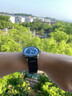 雷达(RADO)瑞士手表库克船长系列绿色皮革42mm精选皮革 精钢表扣硬化处理不易磨损快拆系统易于拆装潮流之选 实拍图