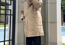 GXG男装 三防面料卡其色中长款羽绒服外套男保暖连帽羽绒服冬新款 卡其色 M 实拍图