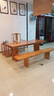 御颜实木茶桌椅组合原木大板泡茶桌子禅意茶台简约新中式功夫茶几套装 单茶桌:120*(60-70)*75(8公分厚) 实拍图