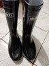 回力男士中高筒雨鞋雨靴胶鞋套鞋防水鞋HXL07-B 黑色中筒 39  实拍图