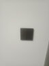 飞雕（FEIDIAO）灰色开关插座86型大面板黑色暗装纯平大板荧光灰系列墙壁开关面板 一开单控 晒单实拍图