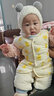 舒贝怡儿童马甲保暖婴儿衣服坎肩男女童宝宝夹棉马夹上衣外套  粉 100CM 实拍图